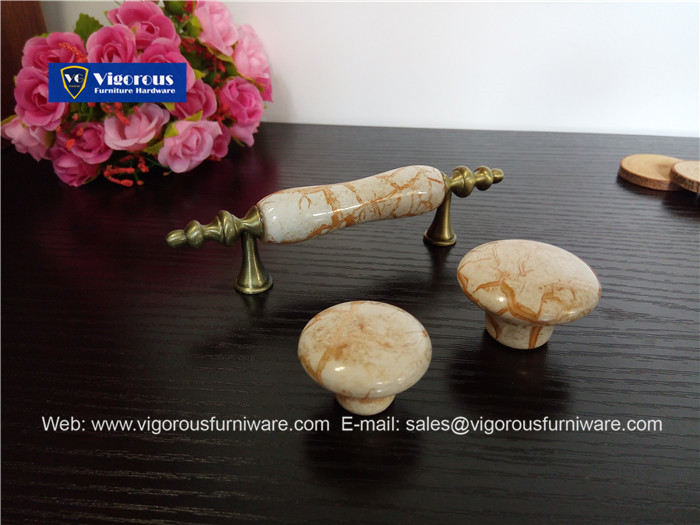 Vigorous manufacture of furniture hardware high quality granite ceramic handle knob99